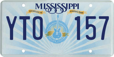 MS license plate YTO157