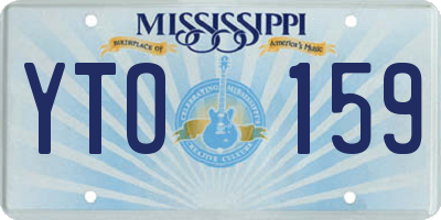 MS license plate YTO159