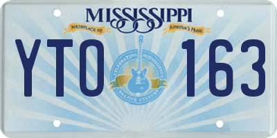 MS license plate YTO163