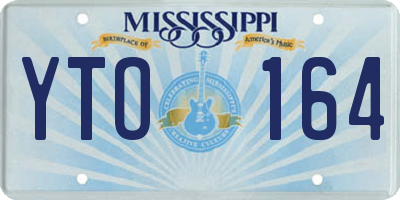 MS license plate YTO164
