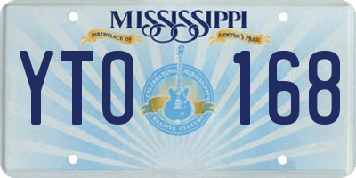 MS license plate YTO168