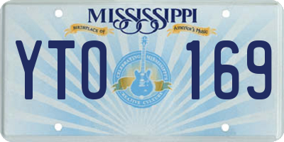 MS license plate YTO169