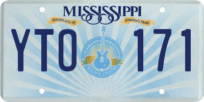 MS license plate YTO171