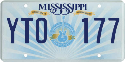 MS license plate YTO177