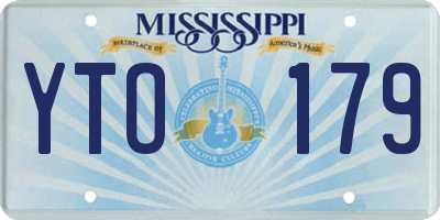 MS license plate YTO179