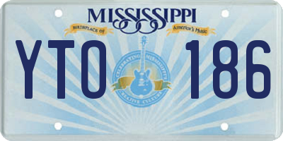 MS license plate YTO186