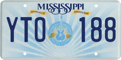 MS license plate YTO188