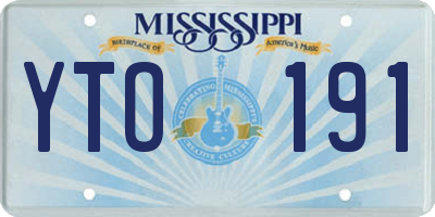 MS license plate YTO191