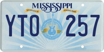 MS license plate YTO257