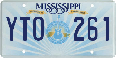 MS license plate YTO261