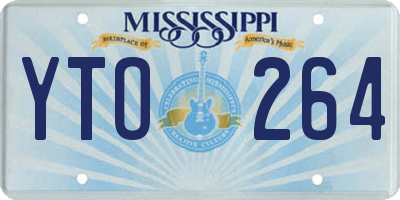 MS license plate YTO264