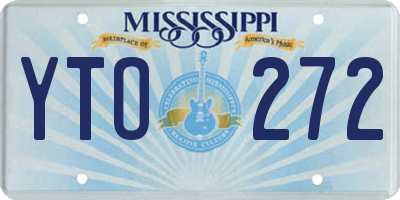 MS license plate YTO272