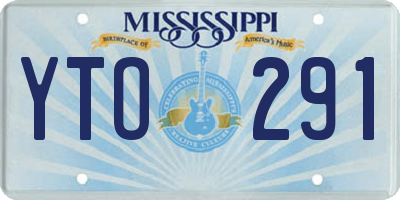 MS license plate YTO291