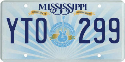 MS license plate YTO299