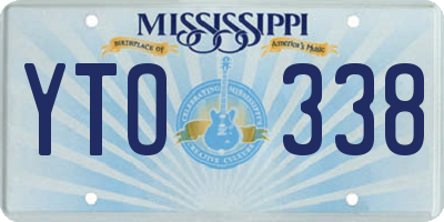 MS license plate YTO338