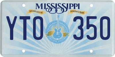 MS license plate YTO350