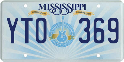MS license plate YTO369
