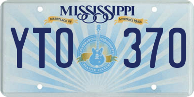 MS license plate YTO370