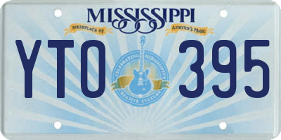 MS license plate YTO395