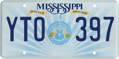 MS license plate YTO397