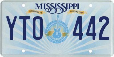 MS license plate YTO442