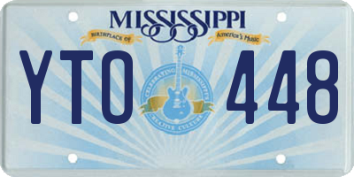 MS license plate YTO448