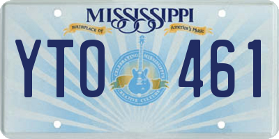 MS license plate YTO461