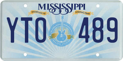 MS license plate YTO489