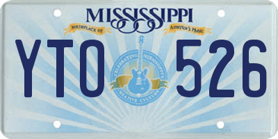 MS license plate YTO526