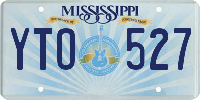 MS license plate YTO527