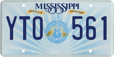 MS license plate YTO561