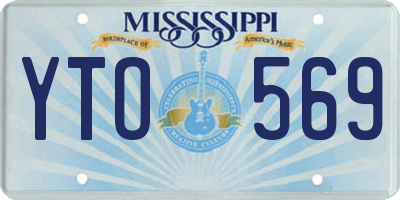 MS license plate YTO569