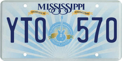 MS license plate YTO570