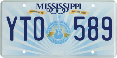 MS license plate YTO589