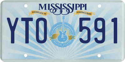 MS license plate YTO591