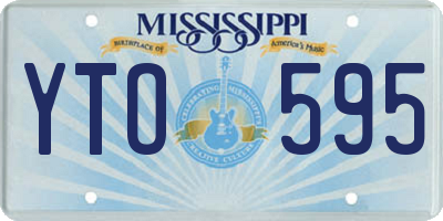 MS license plate YTO595