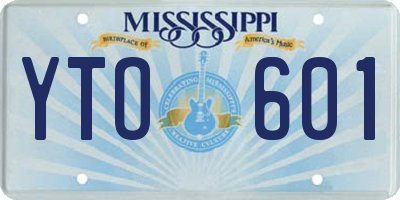 MS license plate YTO601