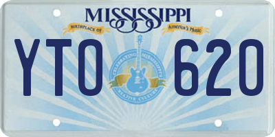 MS license plate YTO620