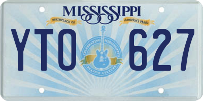 MS license plate YTO627