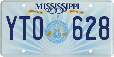 MS license plate YTO628