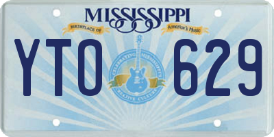 MS license plate YTO629