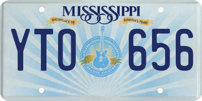 MS license plate YTO656