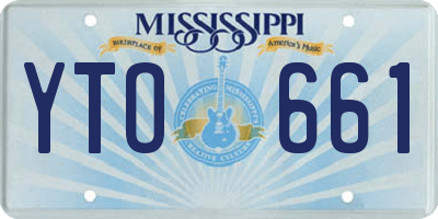 MS license plate YTO661
