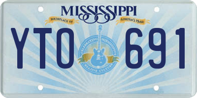 MS license plate YTO691
