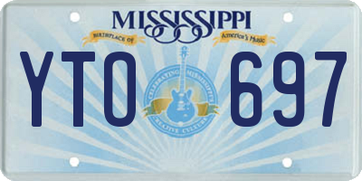 MS license plate YTO697