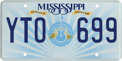 MS license plate YTO699
