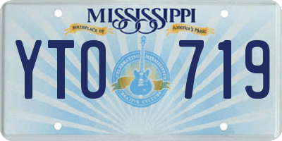 MS license plate YTO719