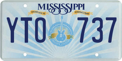 MS license plate YTO737