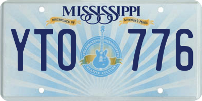 MS license plate YTO776