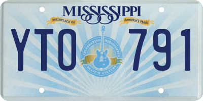 MS license plate YTO791